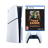 Игровая приставка Sony PlayStation 5 Slim + Tomb Raider I-III Remastered