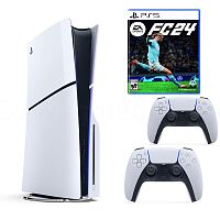 Игровая приставка Sony PlayStation 5 Slim + FC 24 2 геймпада