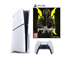 Игровая приставка Sony PlayStation 5 Slim + Ghostrunner 2 (без русской озвучки, русские субтитры)