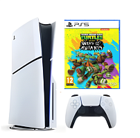 Игровая приставка Sony PlayStation 5 Slim + Teenage Mutant Ninja Turtles: Wrath of the Mutants