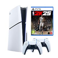 Игровая приставка Sony PlayStation 5 Slim + NBA 2K25 2 геймпада